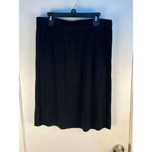 Exclusively Misook Pull On Pencil Skirt Small Petite Black Minimalist Office
